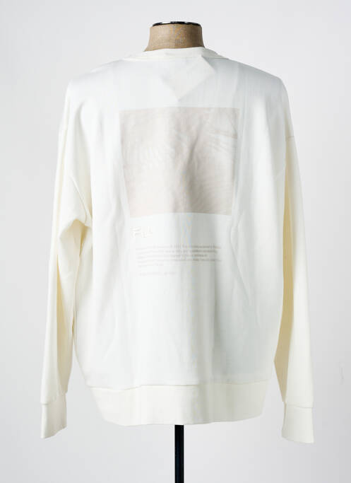 Sweat-shirt blanc FILA pour homme