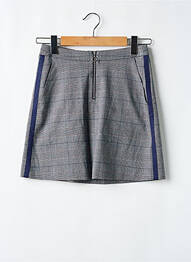 Jupe courte coupe évasée gris IKKS femme