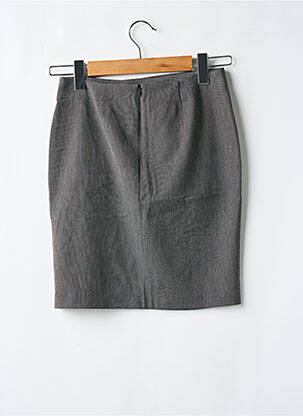Jupe courte coupe droite gris IKKS femme