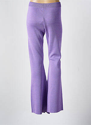 Pantalon flare taille élastique violet TOMMY HILFIGER femme