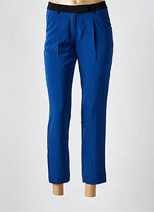 Pantalon 7/8 fermeture zippée sous rabat avec crochet bleu TOMMY HILFIGER femme