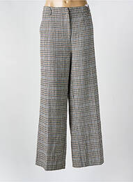 Pantalon droit fermeture zippée sous rabat avec crochet noir DAMART femme