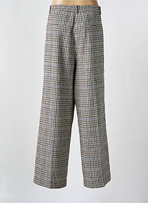 Pantalon droit fermeture zippée sous rabat avec crochet noir DAMART femme