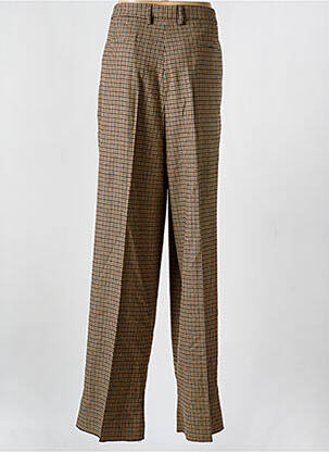 Pantalon droit fermeture zippée sous rabat avec crochet beige TOMMY HILFIGER femme