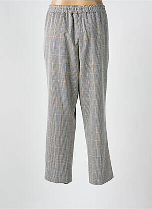 Pantalon droit taille élastique beige DAMART femme