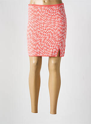 Jupe courte coupe droite rose TOMMY HILFIGER femme