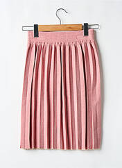 Jupe mi-longue rose CLAUDIUS pour femme seconde vue