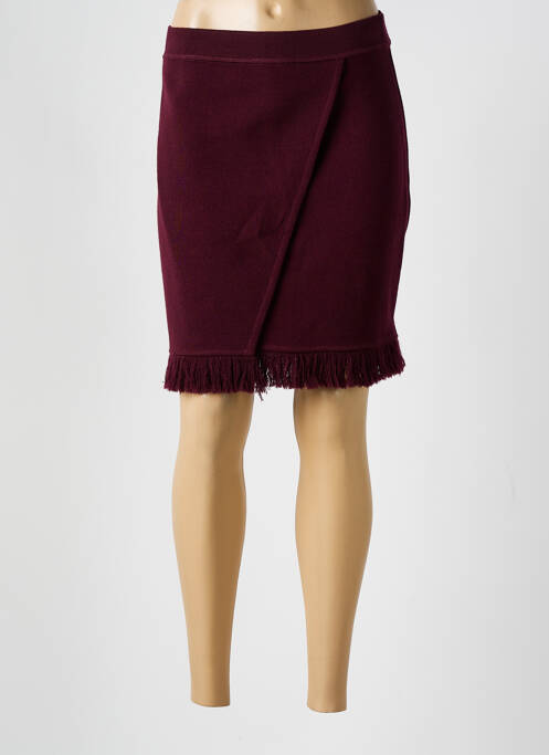 Jupe courte violet DEVERNOIS pour femme