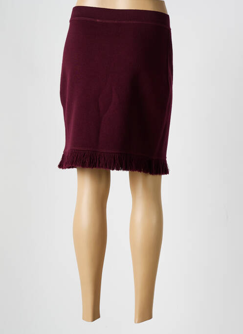 Jupe courte violet DEVERNOIS pour femme