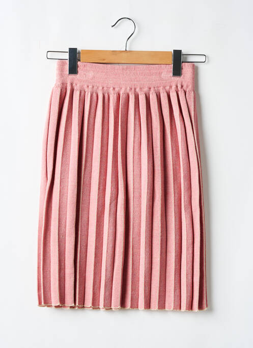 Jupe mi-longue rose CLAUDIUS pour femme