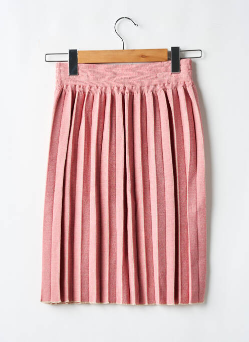 Jupe mi-longue rose CLAUDIUS pour femme