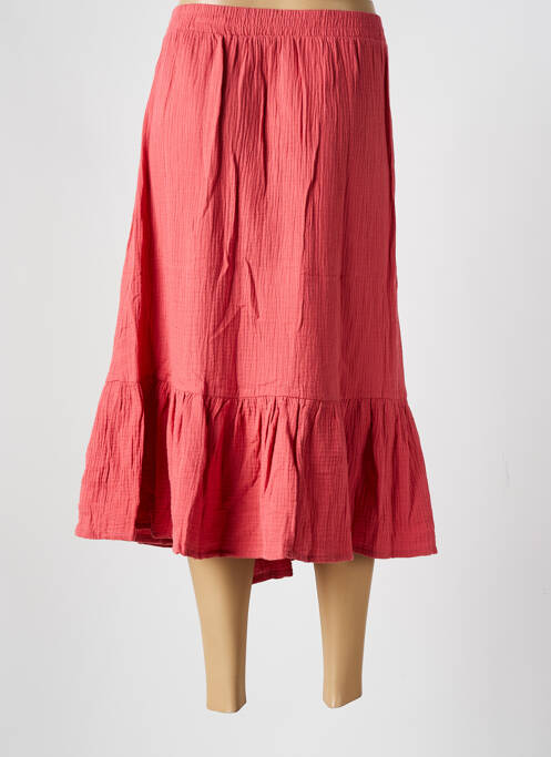 Jupe mi-longue rose DAMART pour femme