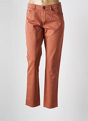 Pantalon slim tissage popeline taille normale orange HACKETT femme