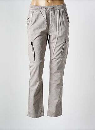 Pantalon cargo slim taille normale gris SCHOTT femme