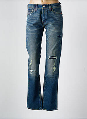 Jeans skinny effet usé délavé taille normale bleu LEVI'S femme