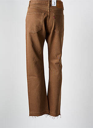 Jeans coupe droite stretch taille normale marron LEVI'S femme