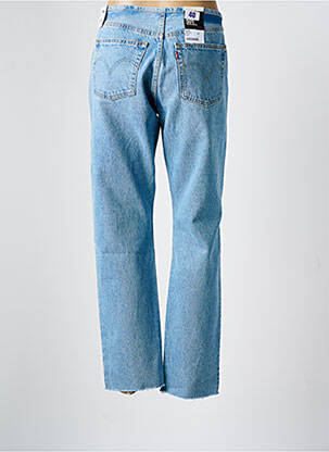 Jeans coupe droite effet usé délavé taille normale bleu LEVI'S femme