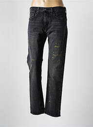 Jeans coupe slim effet usé délavé taille normale noir LEVIS femme