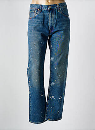 Jeans coupe droite effet usé délavé taille normale bleu LEVI'S femme