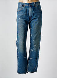 Jeans coupe droite effet usé délavé taille normale bleu LEVIS femme