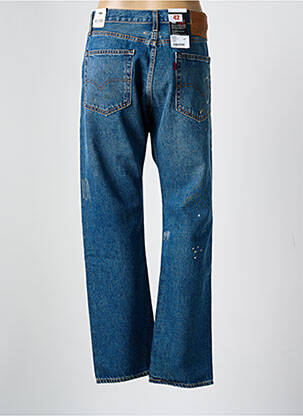 Jeans coupe droite effet usé délavé taille normale bleu LEVI'S femme