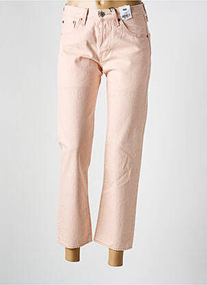 Jeans coupe droite stretch taille normale rose LEVIS femme