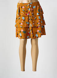 Jupe courte coupe évasée jaune I.CODE (By IKKS) femme