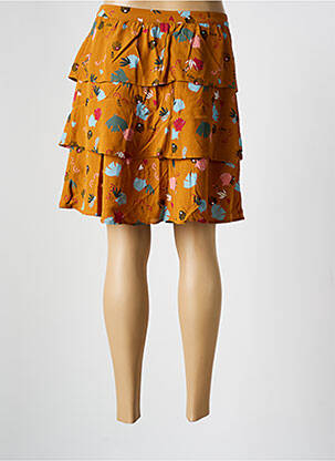 Jupe courte coupe évasée jaune I.CODE (By IKKS) femme