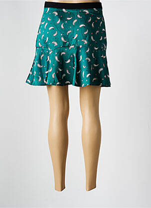 Jupe courte taille normale vert I.CODE (By IKKS) femme