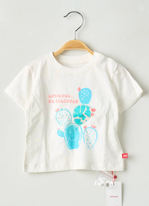 T-shirt stretch manches courtes beige CND fille