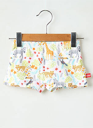 Short de bain stretch blanc CND garcon
