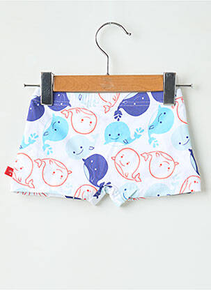 Short de bain stretch blanc CND garçon