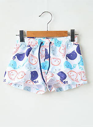 Short de bain imprimé fantaisie blanc CND garçon