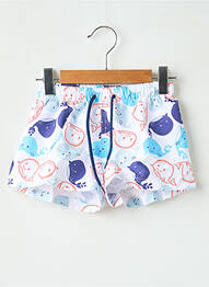 Short de bain imprimé fantaisie blanc CND garcon