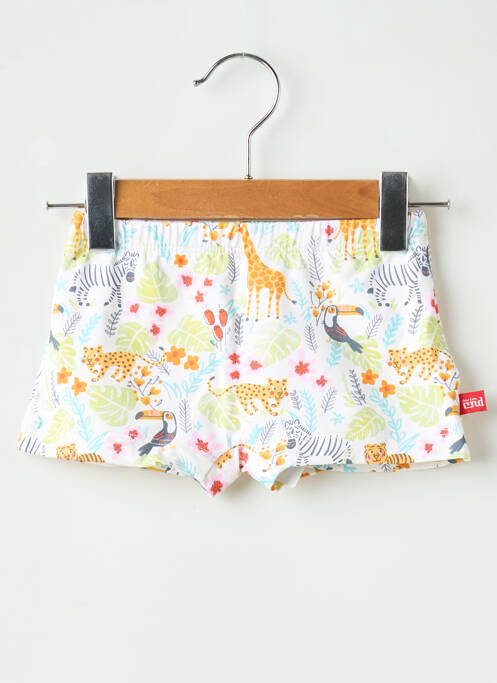 Short de bain stretch blanc CND garcon