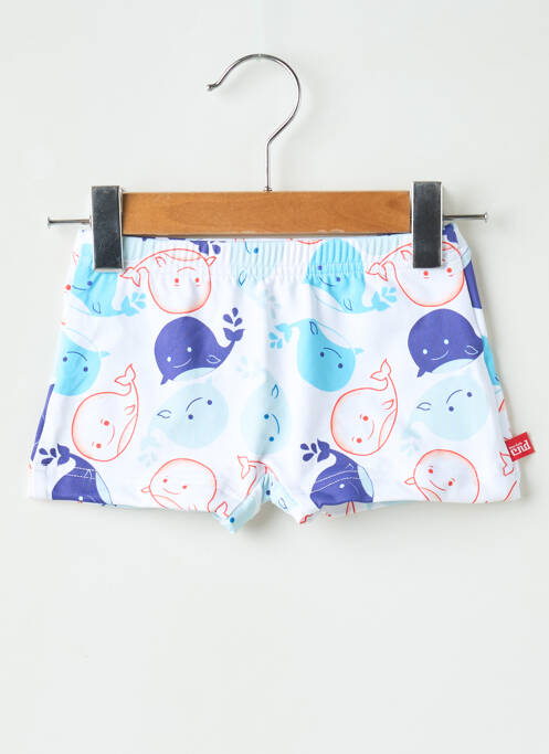 Short de bain stretch blanc CND garcon