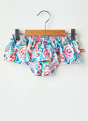 Bas de maillot de bain imprimé fleurs bleu CND fille