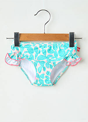 Bas de maillot de bain effet matière satinée bleu CND fille