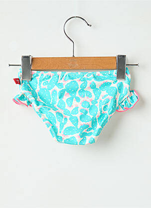 Bas de maillot de bain effet matière satinée bleu CND fille