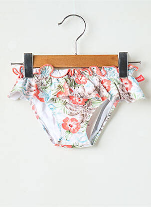 Bas de maillot de bain effet matière satinée blanc CND fille