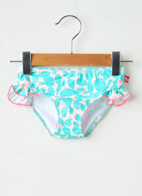 Bas de maillot de bain effet matière satinée bleu CND fille