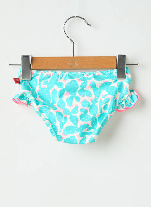 Bas de maillot de bain effet matière satinée bleu CND fille