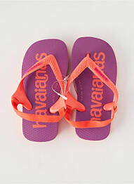Tongs bout ouvert bout ouvert orange HAVAIANAS fille