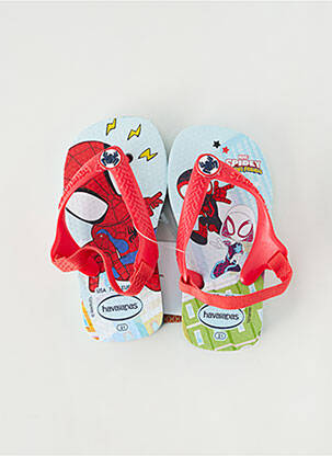 Tongs impression bout ouvert rouge HAVAIANAS garçon