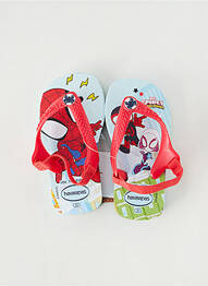 Tongs impression bout ouvert rouge HAVAIANAS garcon