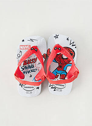 Tongs impression bout ouvert rouge HAVAIANAS garcon