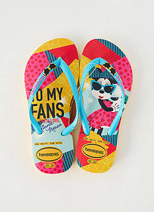 Tongs bout ouvert bout ouvert bleu HAVAIANAS fille