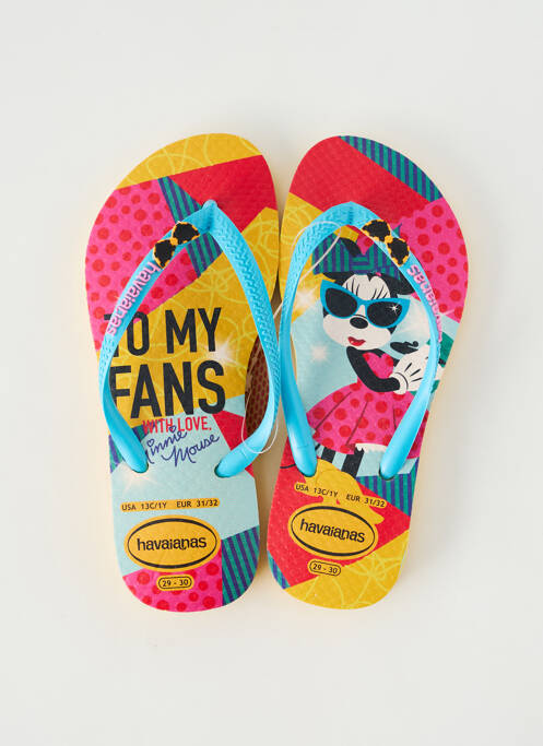 Tongs bout ouvert bout ouvert bleu HAVAIANAS fille