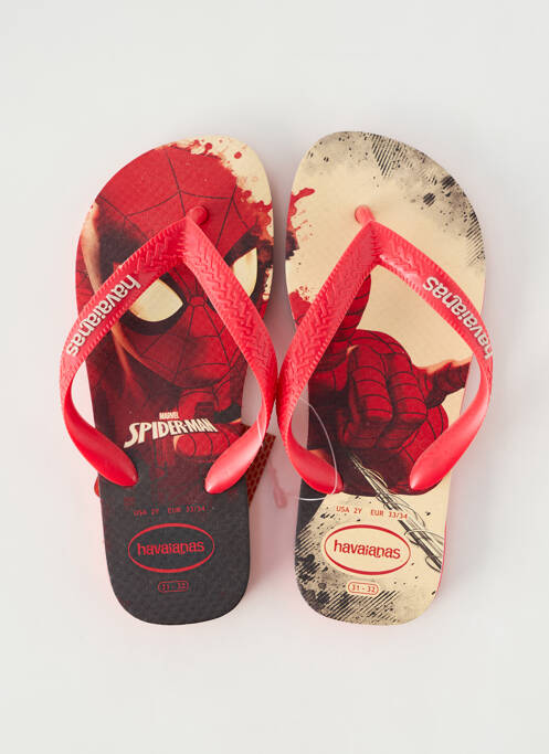 Tongs rouge HAVAIANAS pour garçon