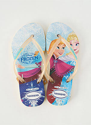 Tongs bout ouvert bout ouvert or HAVAIANAS fille